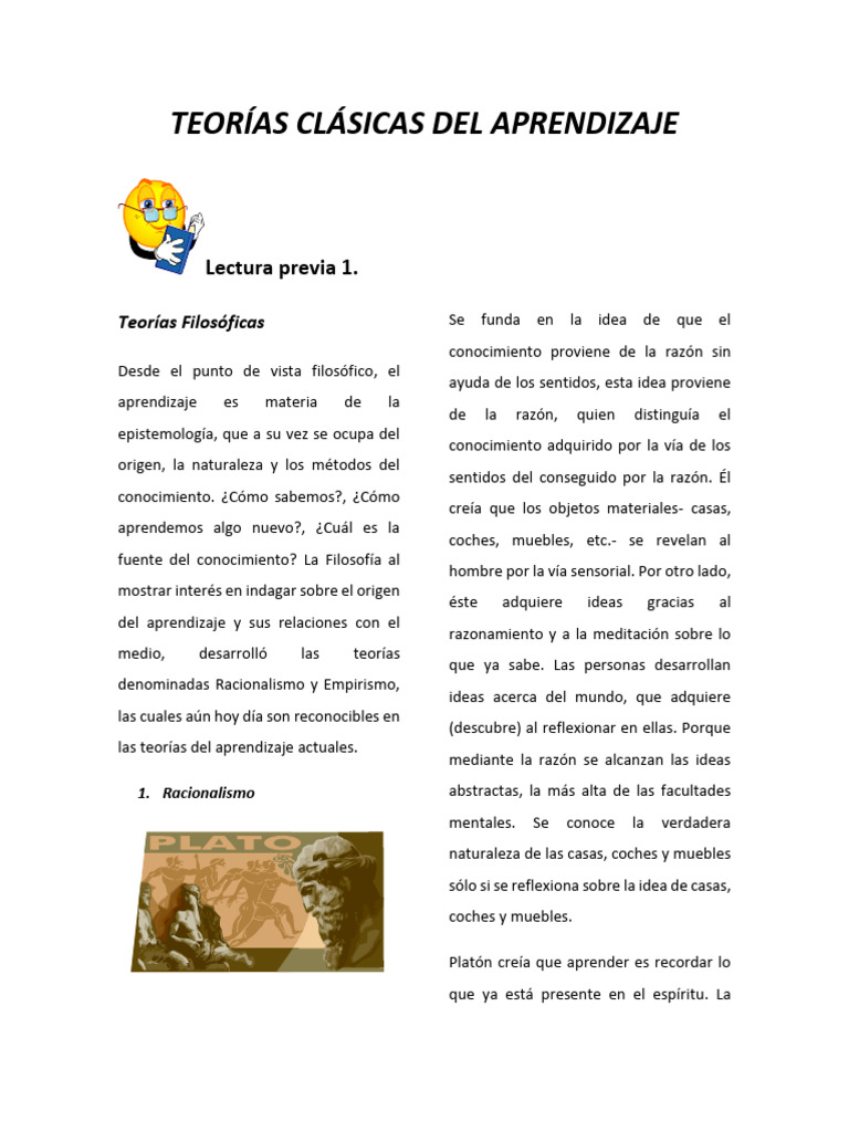 Lectura 1 | PDF | Conocimiento | Mente
