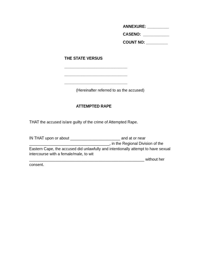 Attempted Rape | PDF