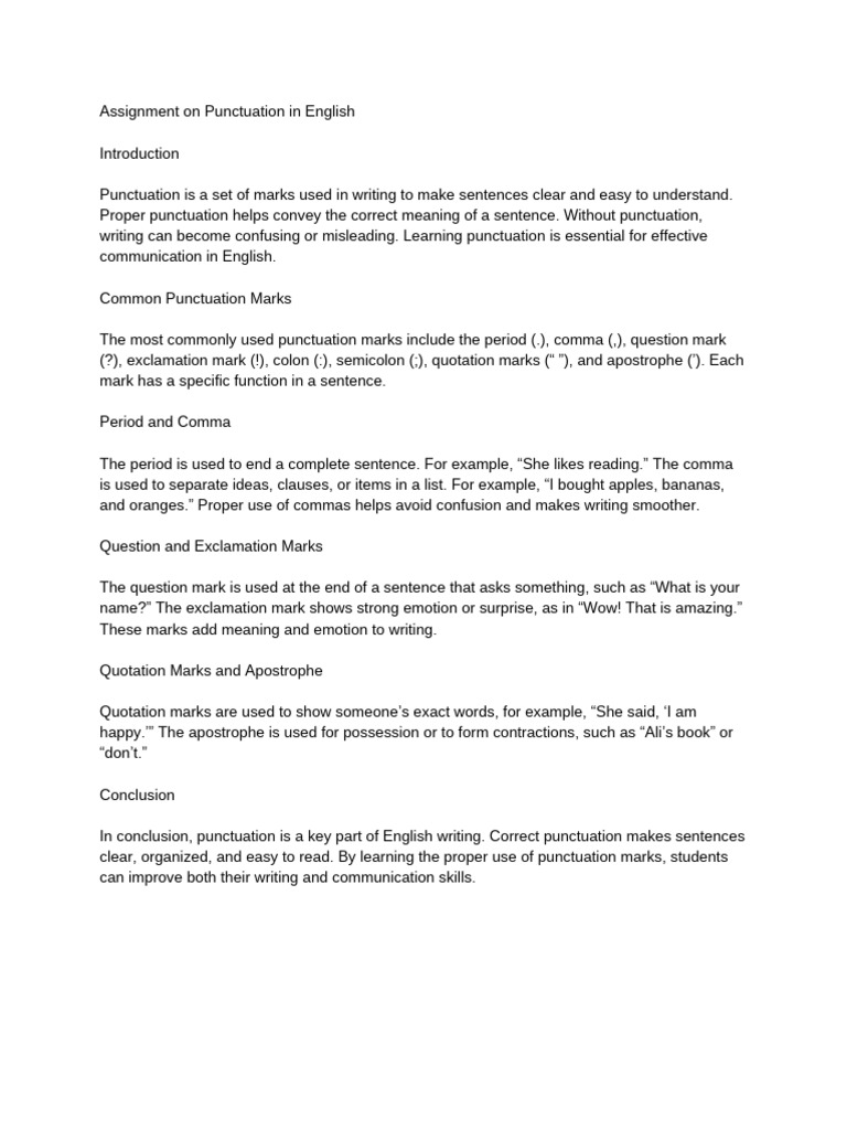 Assignment On Tenses in English Grammar | PDF