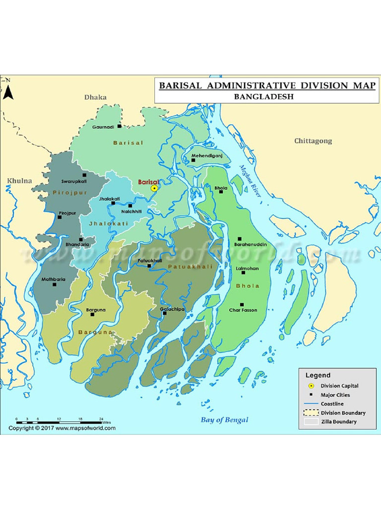 Barisal Map | PDF