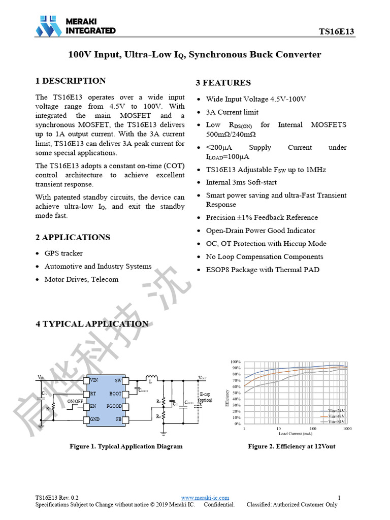 TS16E13 SPEC For Shen | PDF | Electronic Design | Electrical Components