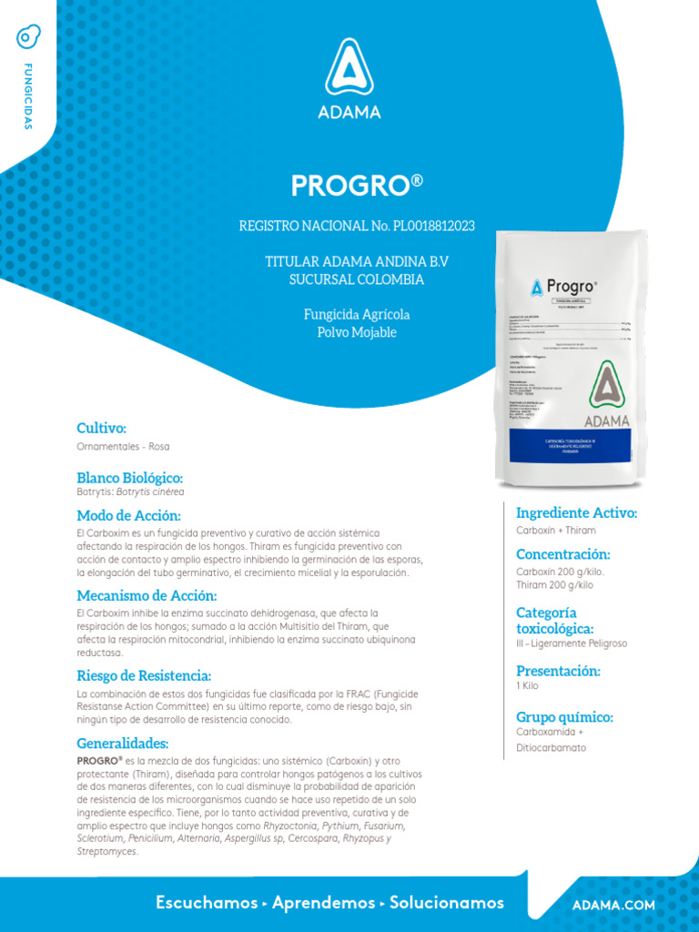 Ficha Tecnica Progro v-022024 | PDF | Pesticida