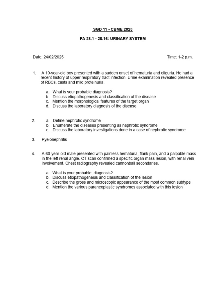 SGD 11 - Cbme 2023 | PDF