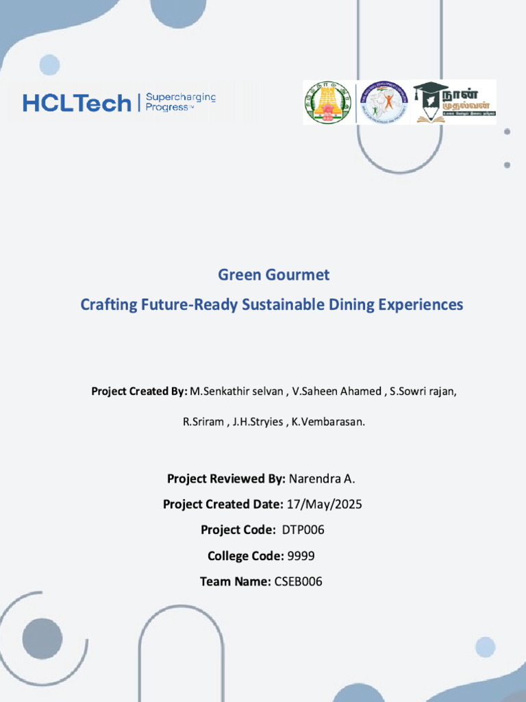 Sample Project Report - Design Thinking PDF | PDF