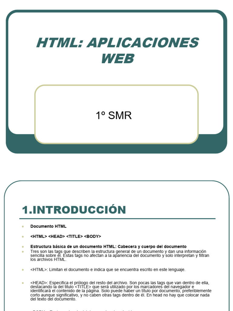 Tema 1 HTML | PDF | Protocolo de transferencia de archivos | HTML