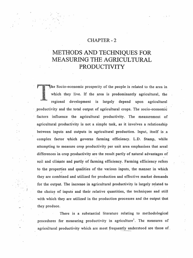 09 Chapter 3 | PDF | Agriculture | Agricultural Productivity