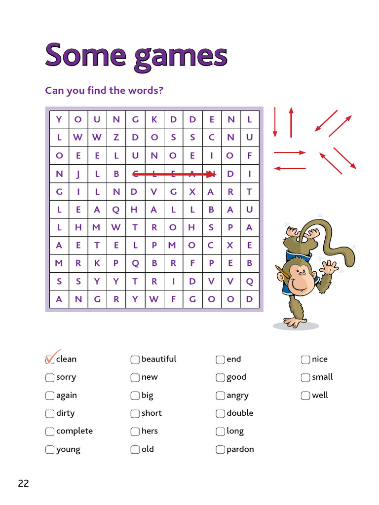 Starters Word List Picture Book Pages 24 26 | PDF