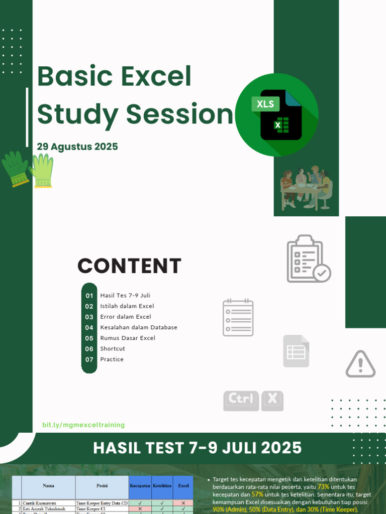 Basic Excel Study Session | PDF