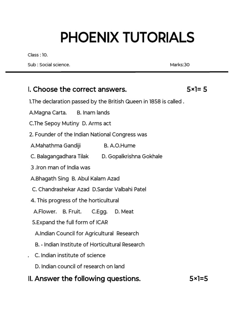 Class 10 | PDF