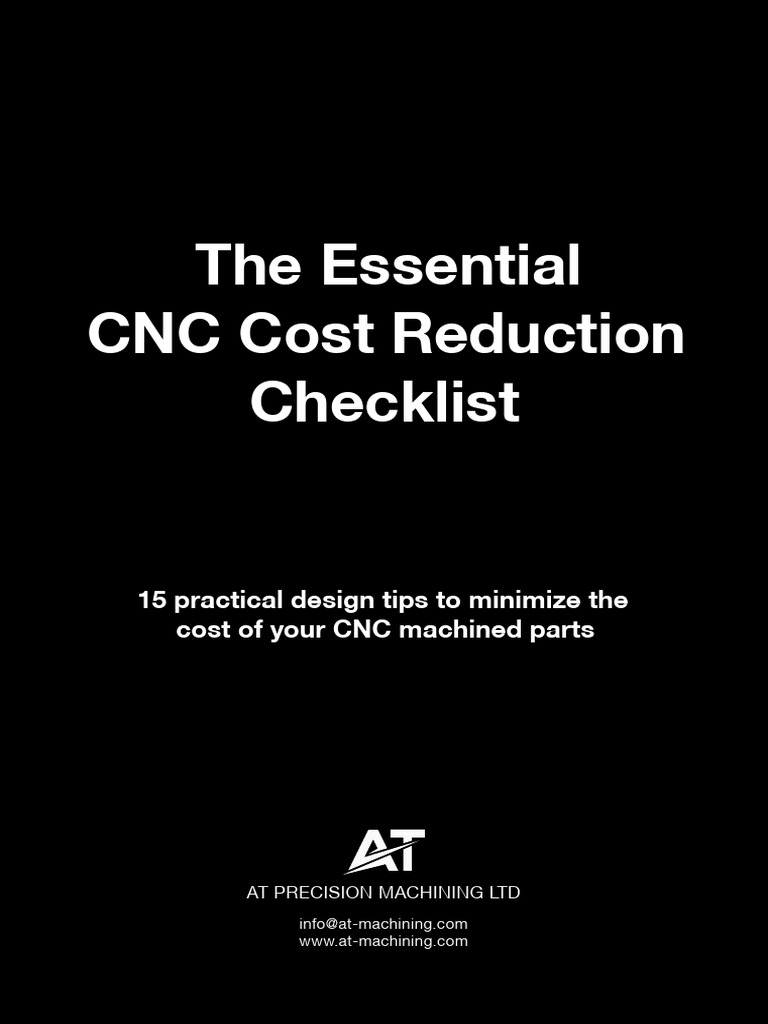 The Essential CNC Cost Reduction Checklist | PDF | Industrial Processes ...