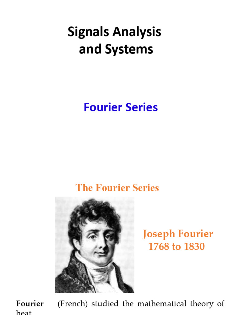 Unit4 - Signals and Systems | PDF | Fourier Series | Sine Wave