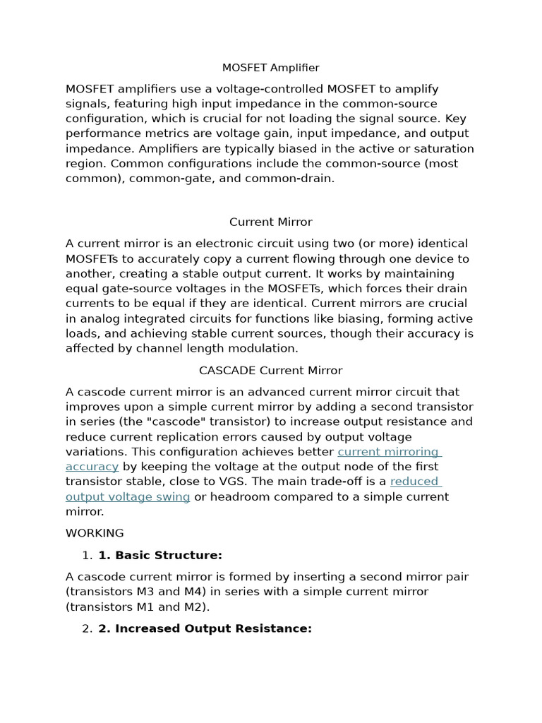 Edc 3 | PDF | Mosfet | Amplifier