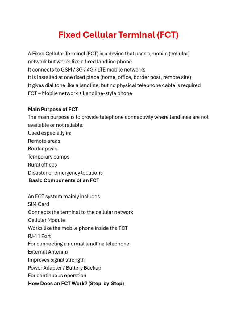 FCT Exchange | PDF