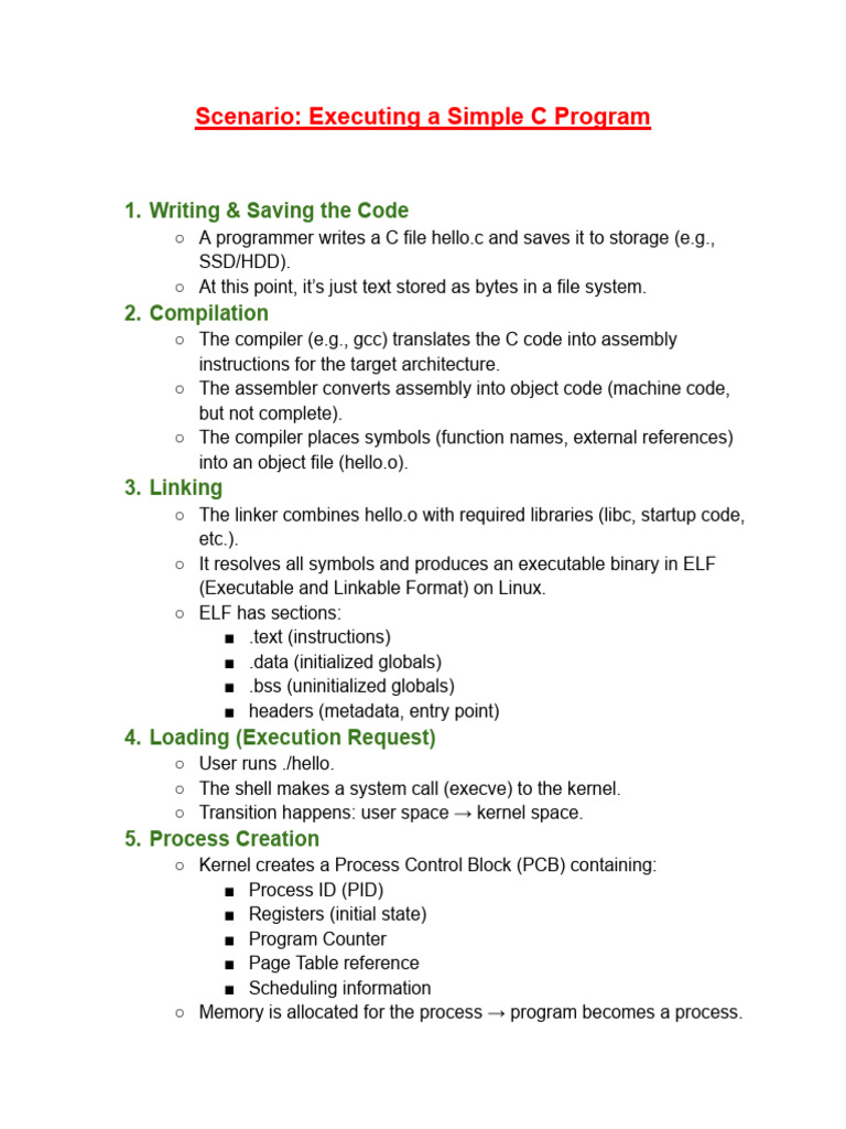 Executing A Simple C Program | PDF | Cpu Cache | Central Processing Unit