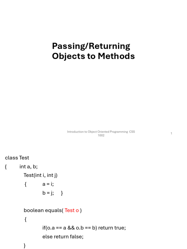 L10-L11 - Overloading Methods | PDF | Length | Software Engineering