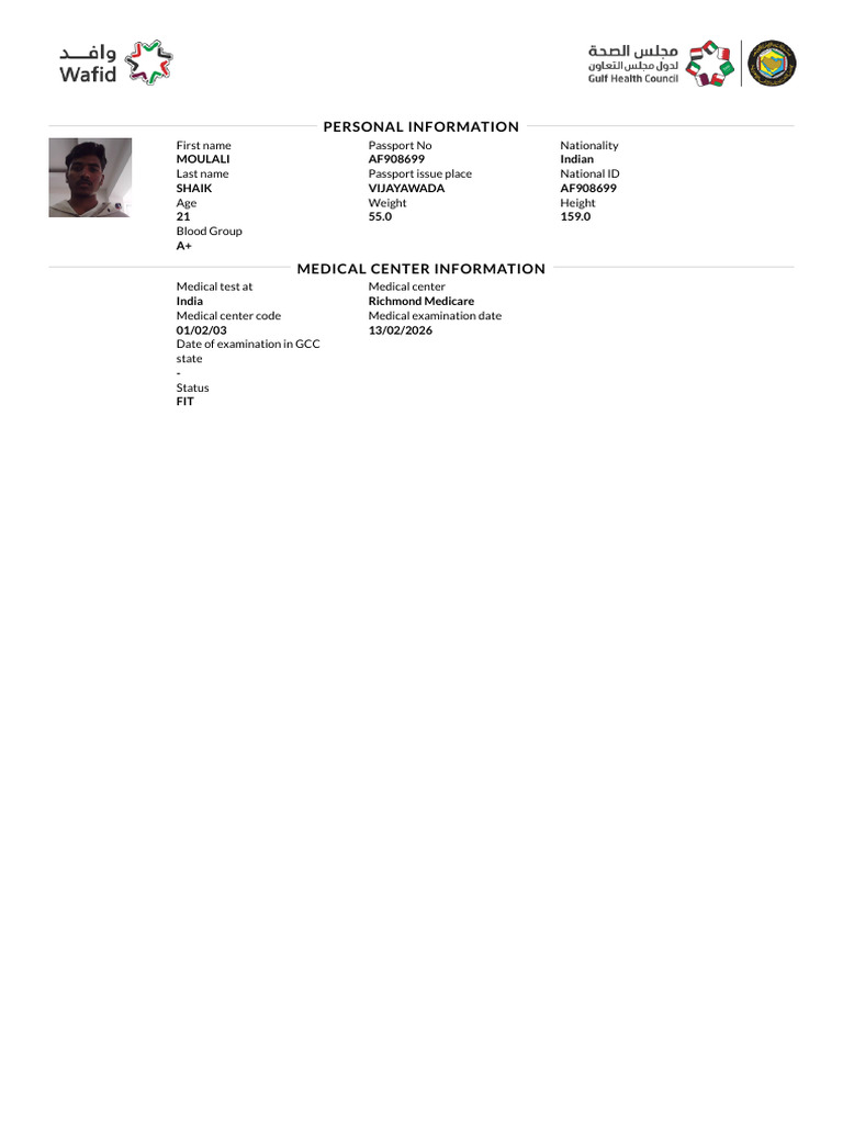 Medical Status | PDF