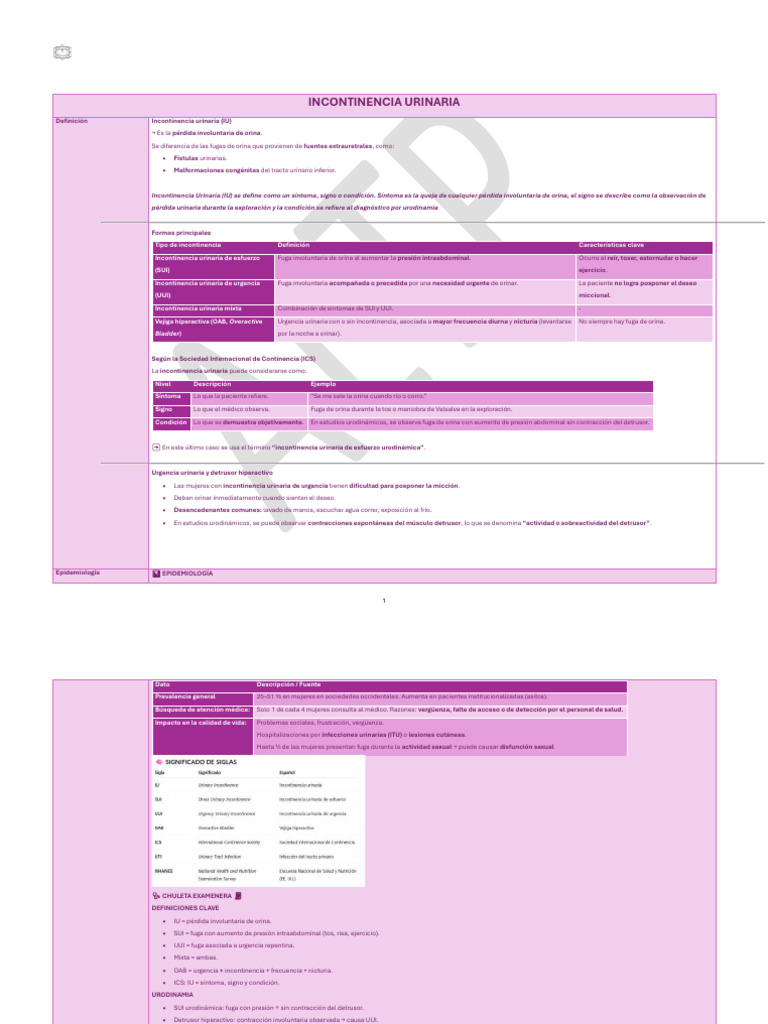 Incontinencia-Urinaria Altp | PDF | Micción | Acetilcolina