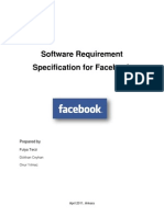 Software Requirement Specification For Facebook