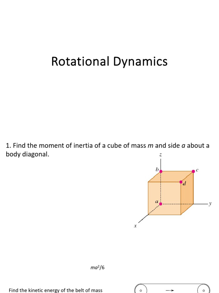 Rotational Dynamics | PDF | Rotation Around A Fixed Axis | Rotation