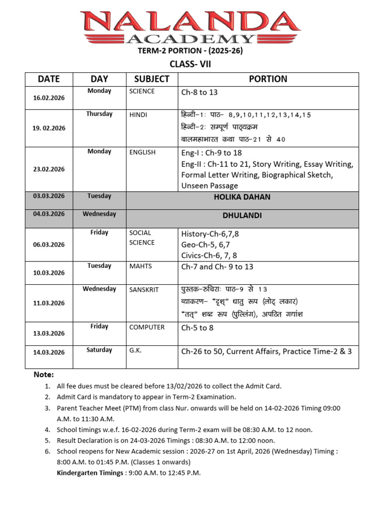 Class Vii 2 | PDF