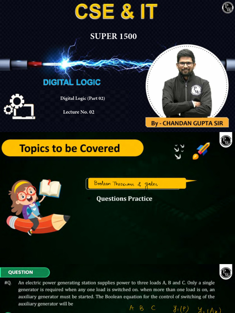 Digital Logic 02 Class Notes | PDF