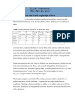 Supply Chain Management Homework Questions