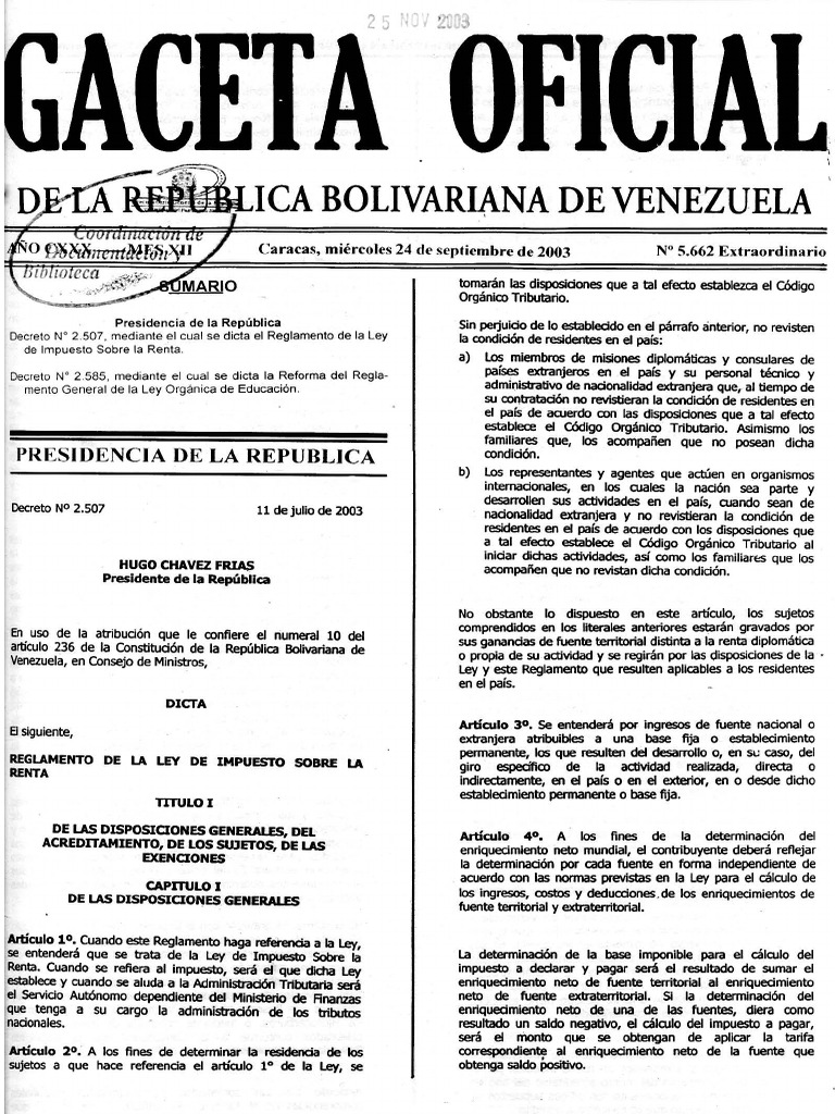 Reglamento Islr | PDF | Impuestos | Gobierno
