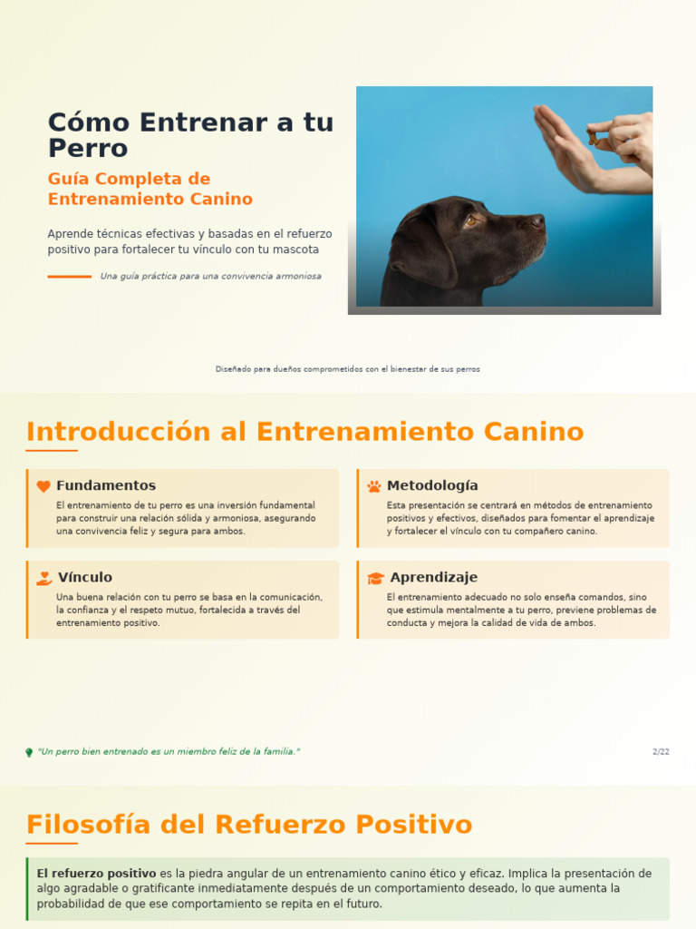 Cómo Entrenar A Tu Perro - Guía Completa | PDF | Reforzamiento | Perros