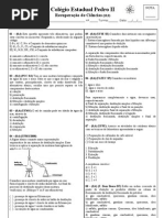 Avaliacao - Ciencias 9 Ano 2Bim REC