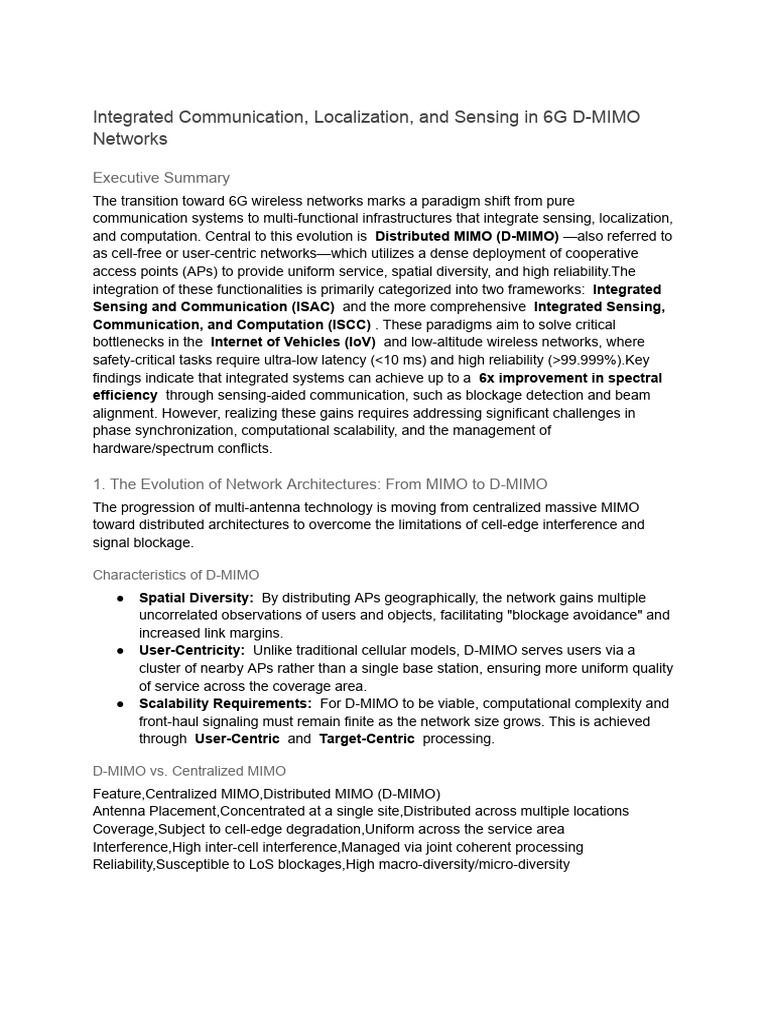 Integrated Communication, Localization, and Sensing in 6G D-MIMO ...