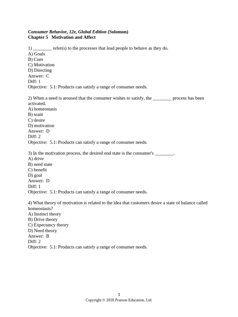 Chapter 5 | PDF | Motivational | Motivation