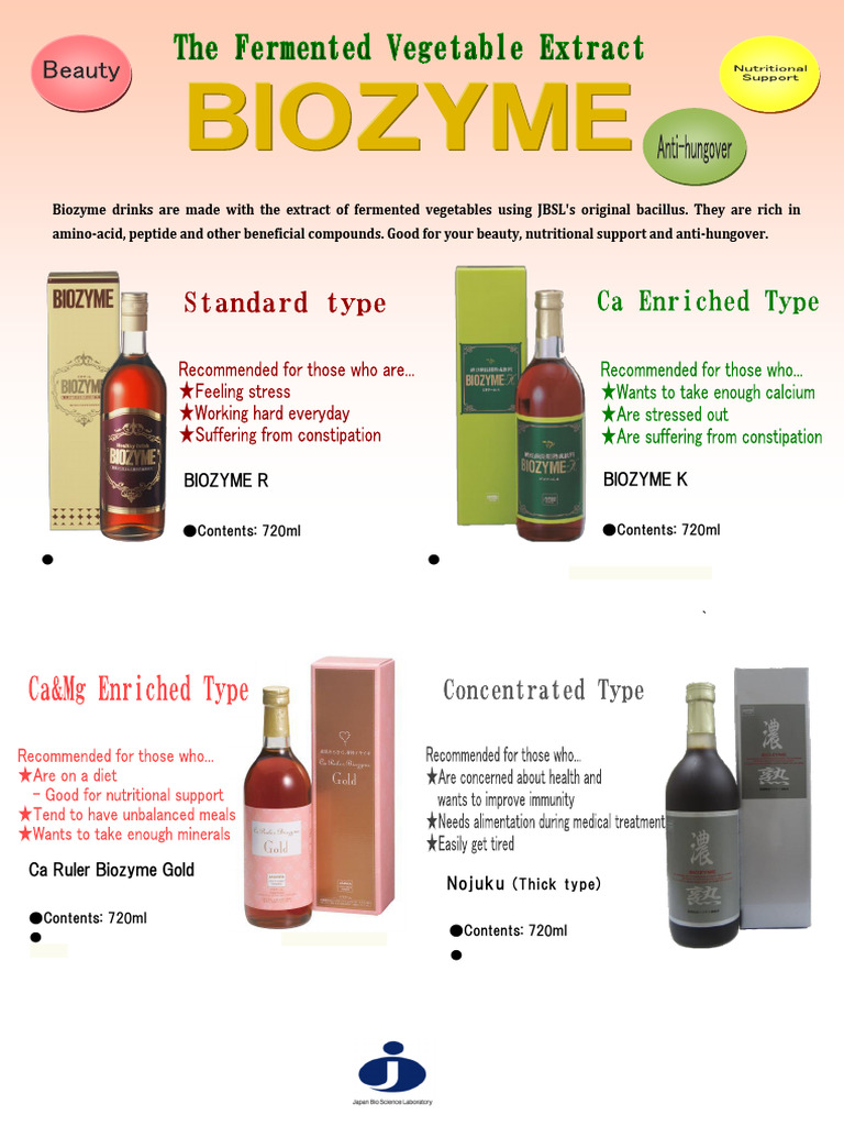 BIOZYME 4 Beverages (En) | PDF