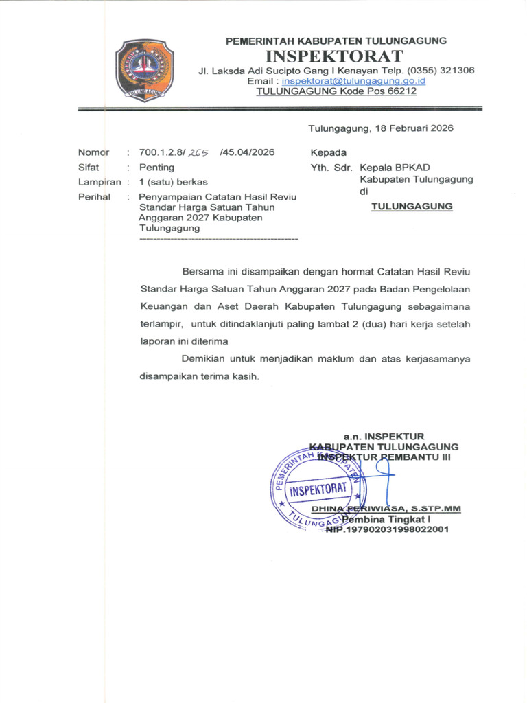 Catatan Hasil Reviu Draft SHS TA 2027 | PDF