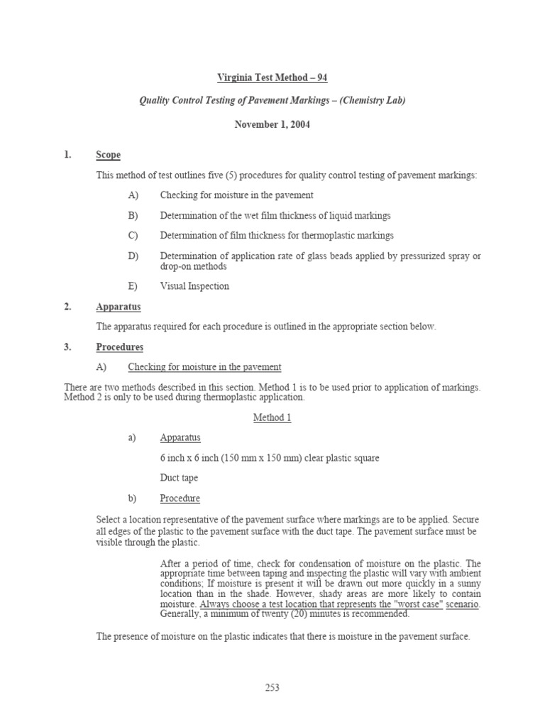 VTM 94 Pavement Markings | PDF | Road Surface | Duct (Flow)