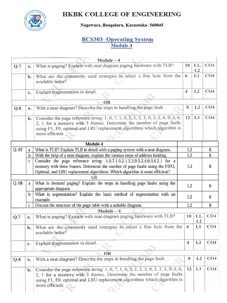Os Mod 4 | PDF