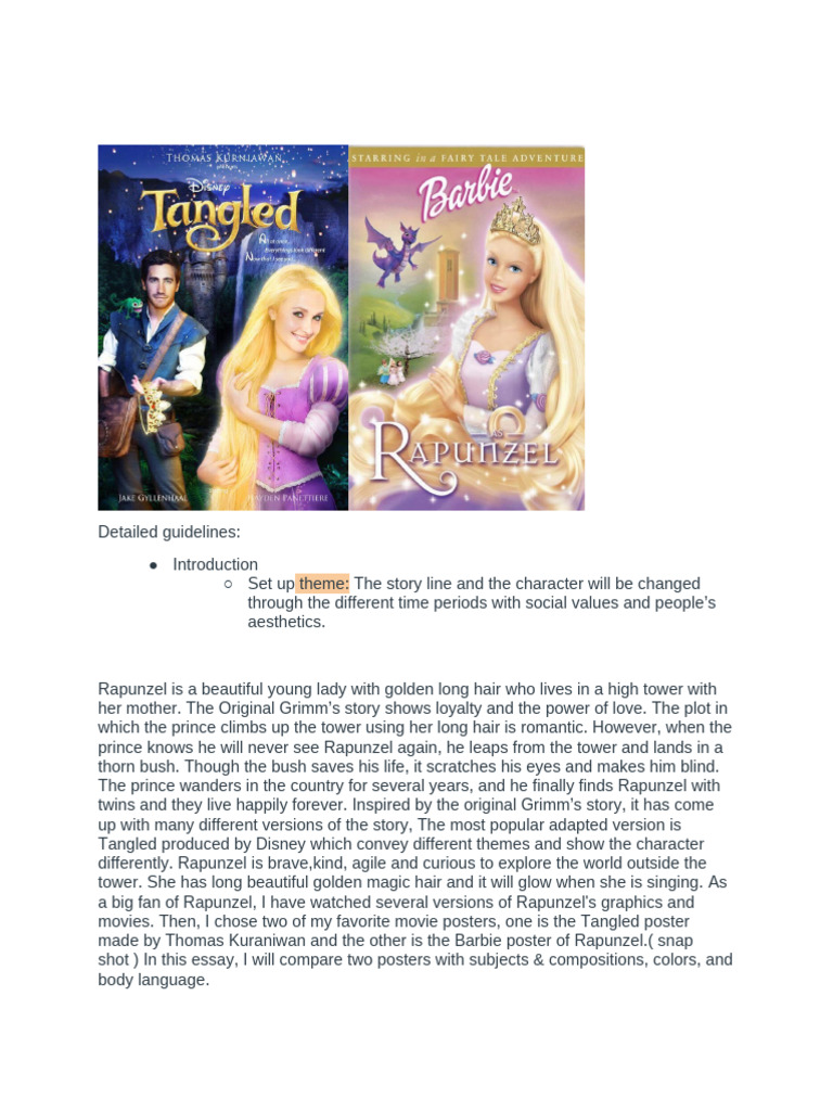 Rapunzel 1st Draft-Kiki | PDF | Rapunzel