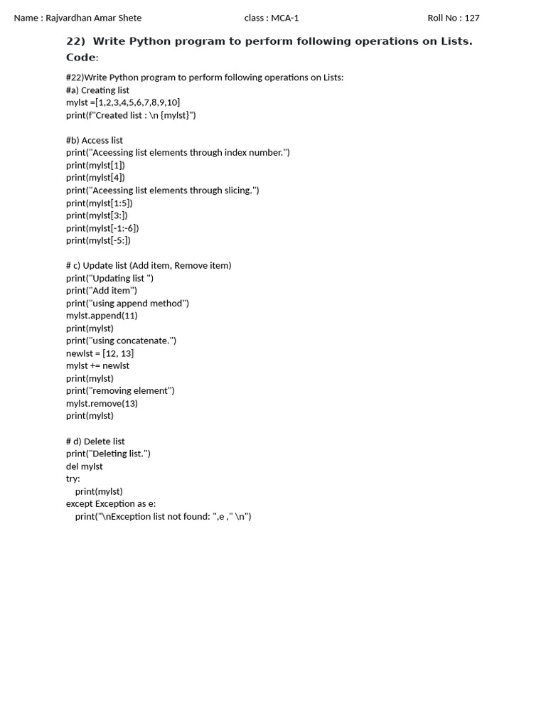 Assignment 22 | PDF