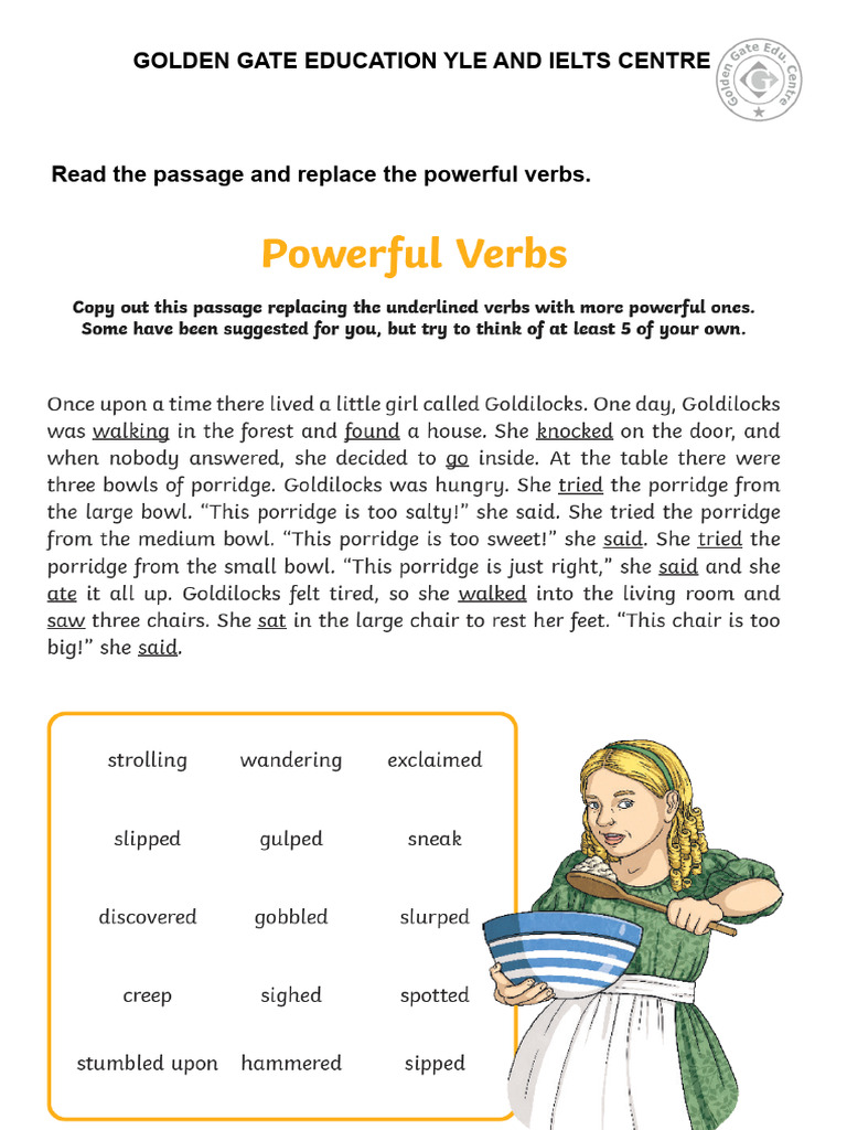 Powerful Verbs 1 | PDF