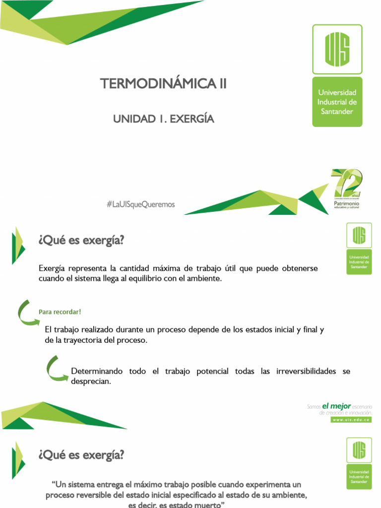 Módulo 1. Exergía | PDF | Ejercicio | Termodinámica