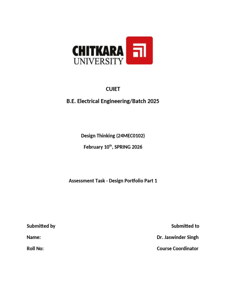 Sample Report First Page and Index | PDF