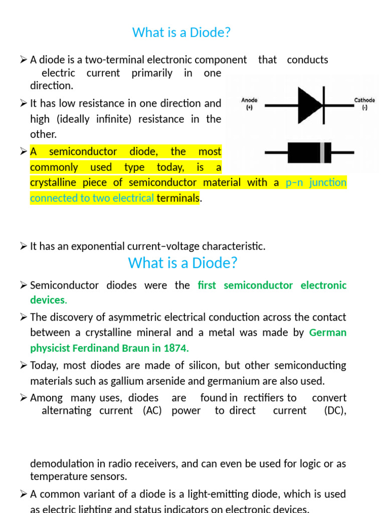 What Is A Diode and Transistor | PDF | Diode | Bipolar Junction Transistor