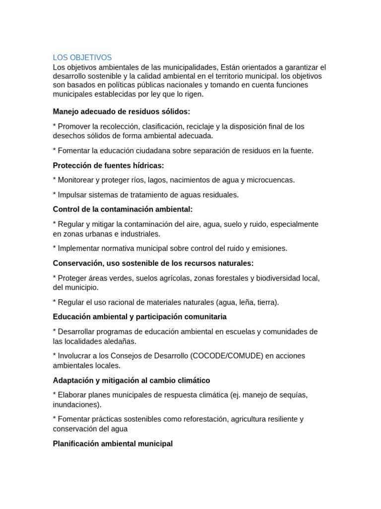 Los Objetivos Del Anam-2 | PDF