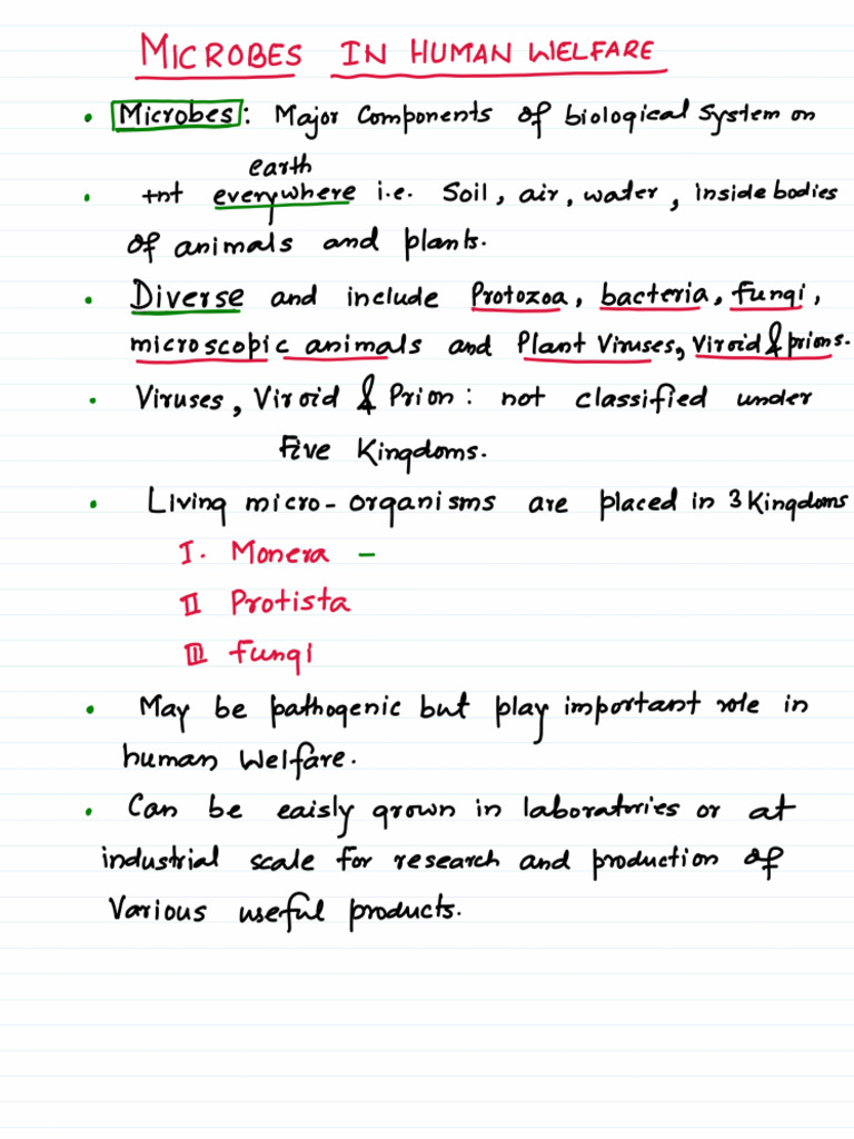 Microbes in Human Welfare | PDF