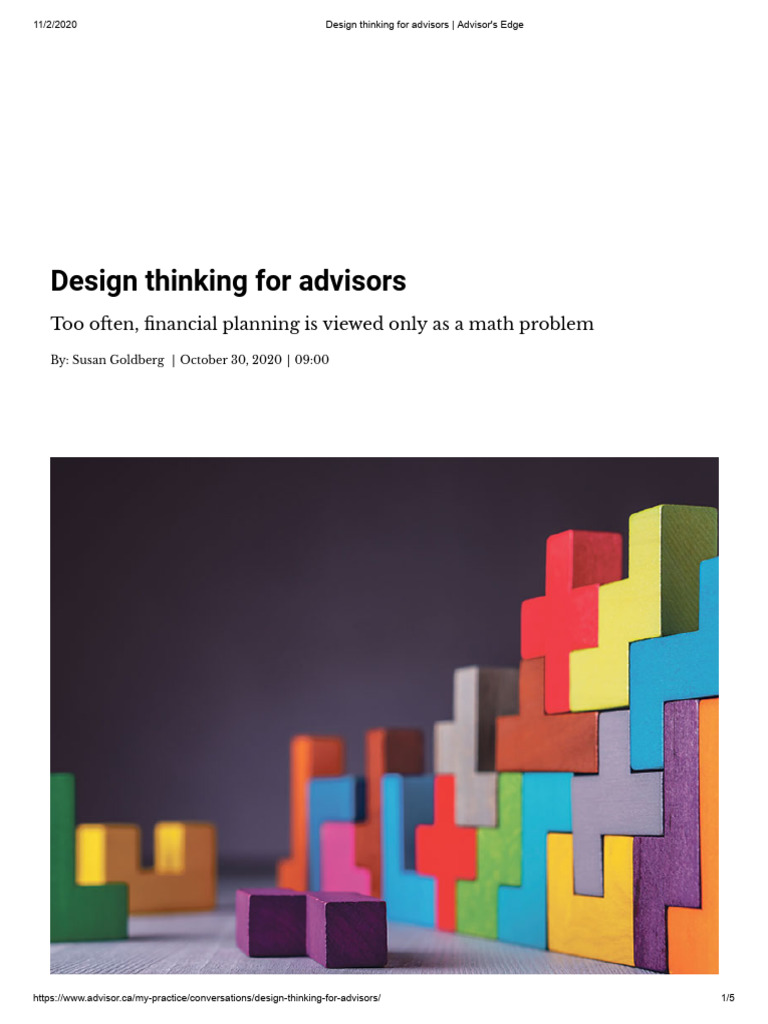 Design Thinking For Advisors - Advisors Edge | PDF | Empathy | Design ...