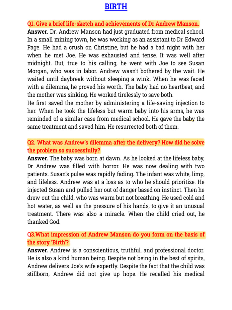 Birth | PDF