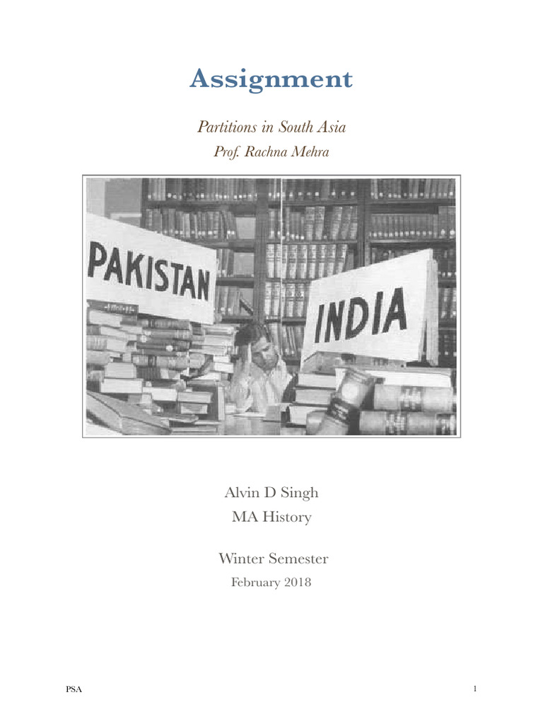 Partitions in South Asia | PDF | Partition Of India