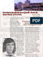 "L'institut Jordi de Sant Jordi - Font de Sant Lluís (1971-1976) " - Article de Lluís Roda