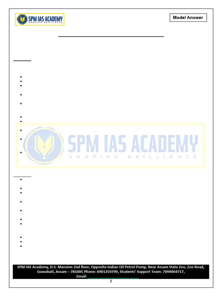 Assam Model Answers | PDF