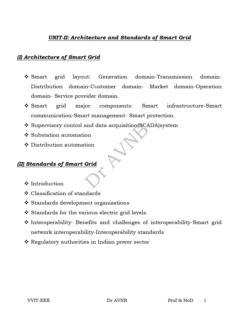 Unit-2 Part2 | PDF | Smart Grid | Interoperability