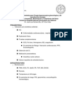 SARTD PROTOCOLOS ANESTESIA Ginecologia Cirugia Laparoscopica Ginecologica Reproduccion Humana